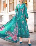 All-Over Print Schiffli Embroidered Lawn Dress with Chiffon Dupatta (DZ17868)