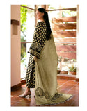 All-Over Printed Lawn Suit with Printed Chiffon Dupatta (DZ17875)