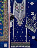 Embroidered Lawn Dress with Digital Print Diamond Zari Dupatta (DZ17878)