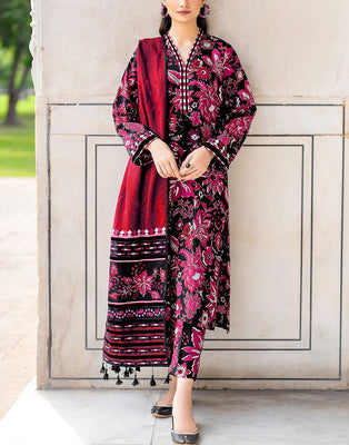 All-Over Digital Print Lawn Dress with Voil Lawn Dupatta (DZ17880)