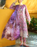 Graceful Schiffli Embroidered Lawn Dress Design with Chiffon Dupatta (DZ17891)