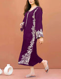 Elegant 2-Piece Embroidered Summer Lawn Dress Design (DZ17930)