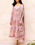 All-Over Print Schiffli Embroidered Lawn Dress with Chiffon Dupatta (DZ17939)