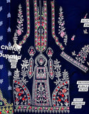 Cultural Inspired Embroidered Lawn Dress with Chiffon Dupatta (DZ17941)