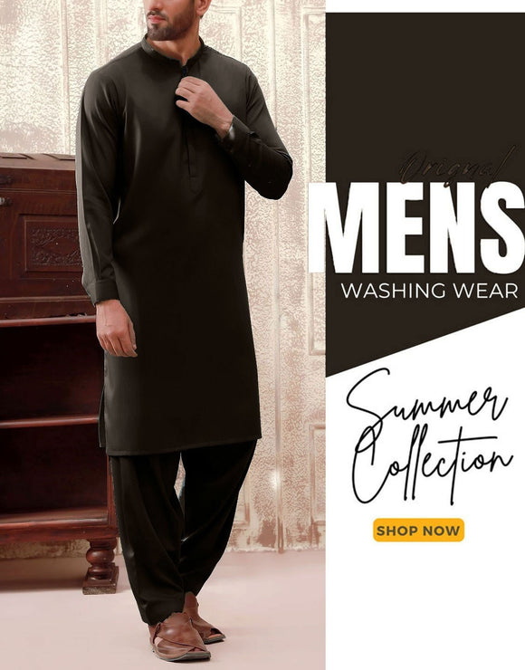 Unstitched Men's Wash n Wear Shalwar Kameez Suit (DZ17963)