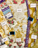 All-Over Print Embroidered Lawn Suit with Chiffon Dupatta (DZ18019)