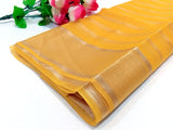 Lining Printed Organza Dupatta - Yellow (DZ14993)